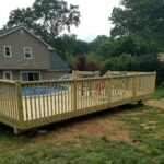 Pressure Treated Wood Pool Deck